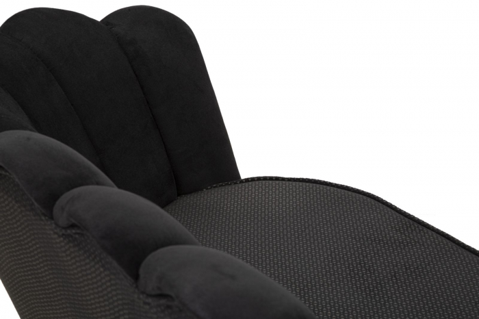Canapea 2 locuri Viena Plus neagra, textil - creativdeco.ro [8]