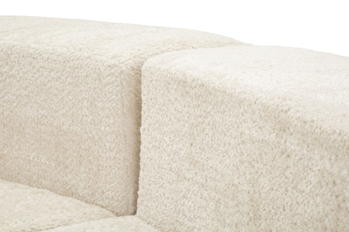 Canapea alba din stofa boucle pentru living si HORECA 238x92x78 cm [8]