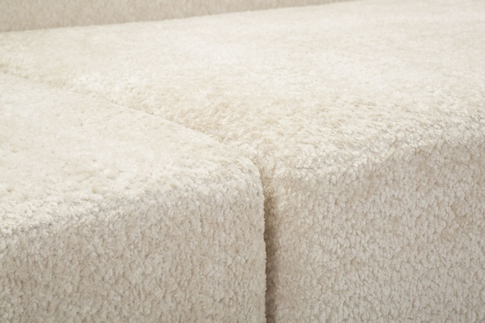 Canapea alba din stofa boucle pentru living si HORECA 238x92x78 cm [7]