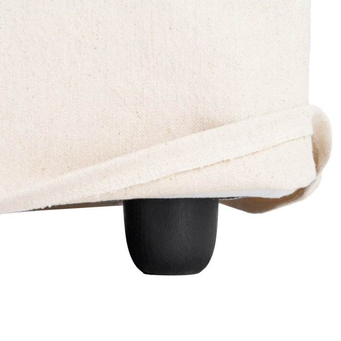 Canapea bej cu 2 locuri tapitată din stofă naturală [10]