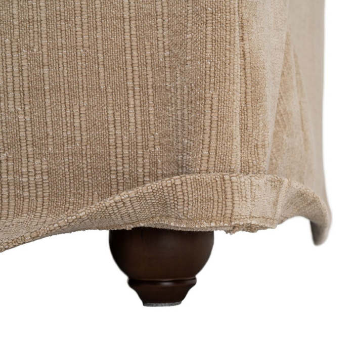 Canapea bej închis cu 2 locuri tapitată din stofă [10]