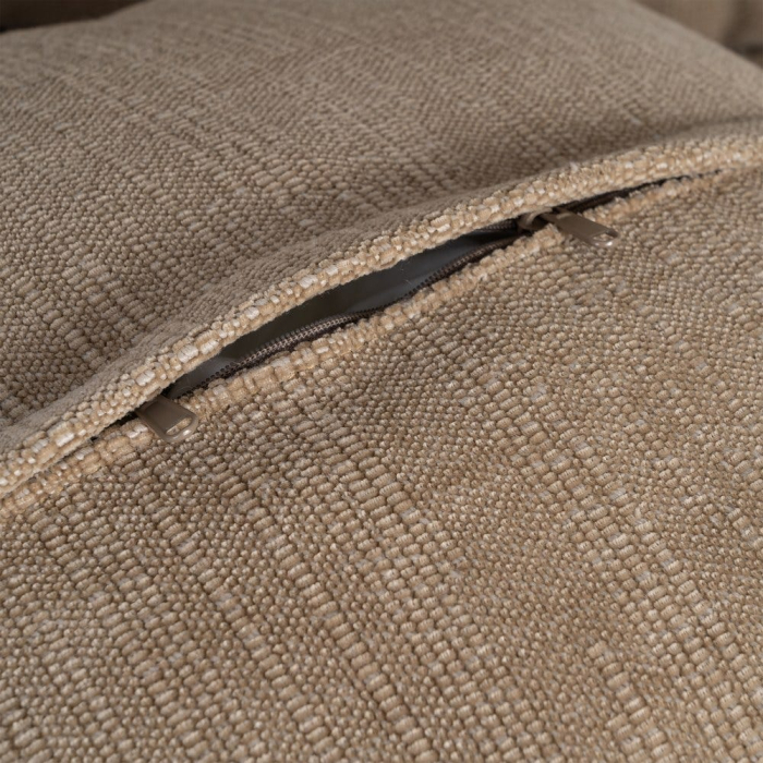 Canapea bej închis cu 2 locuri tapitată din stofă [8]