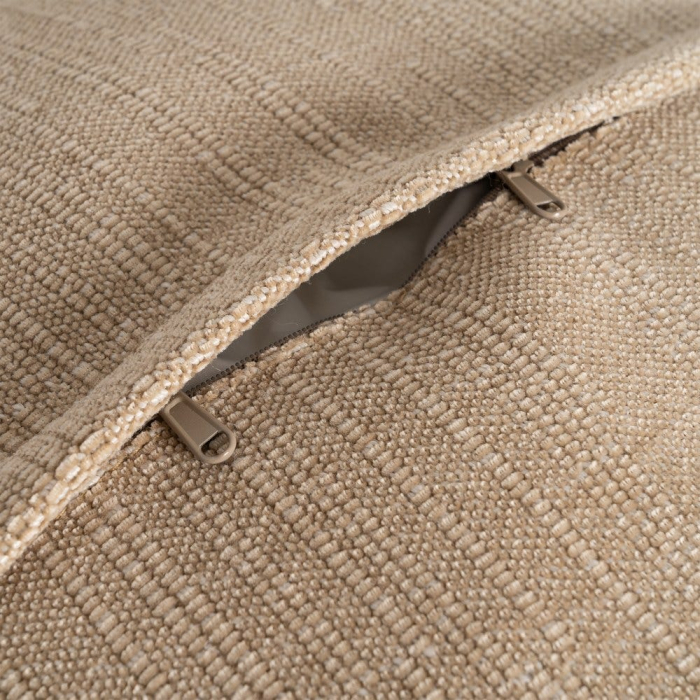 Canapea bej închis cu 3 locuri tapitată din stofă [9]