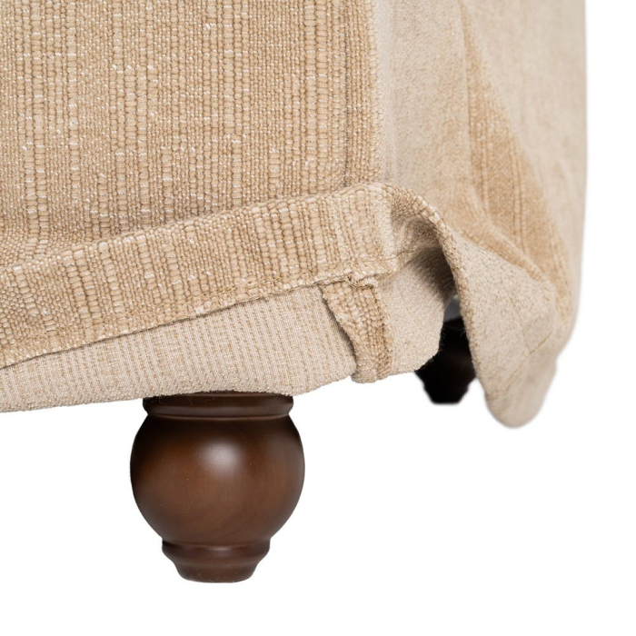 Canapea bej închis cu 3 locuri tapitată din stofă [10]