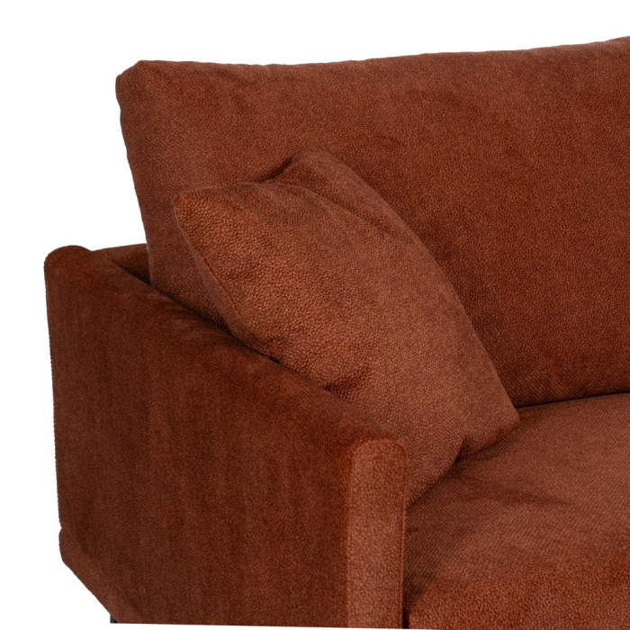 Coltar caramiziu cu sezlong pentru decor cald|Canapele mari pentru livinguri moderne [5]