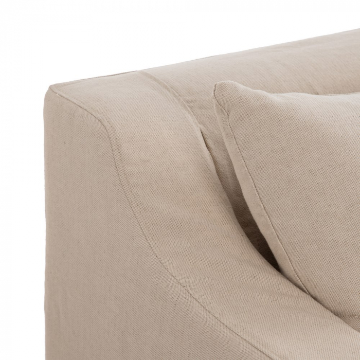 Canapea Modulara Bej Deschis CreativDeco - Confort si Versatilitate pentru Living Modern [4]