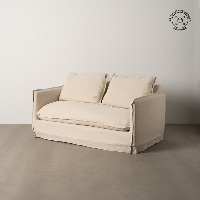 Canapea crem 2 locuri eleganta [1]