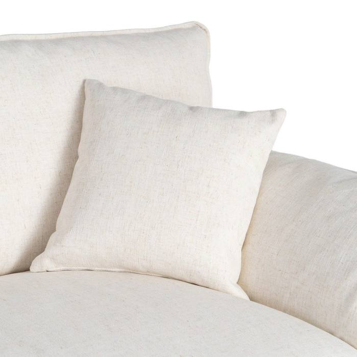 Canapea crem cu 2 locuri tapitată din stofă [8]