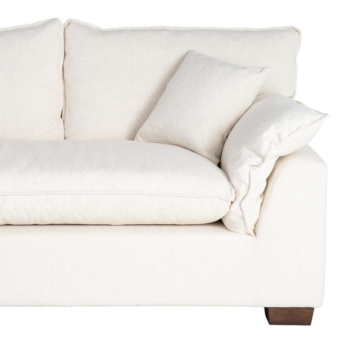 Canapea crem cu 2 locuri tapitată din stofă [9]