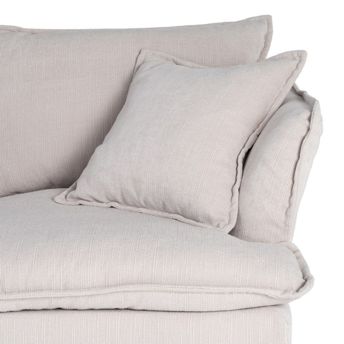 Canapea crem cu 2 locuri tapitată din stofă [10]