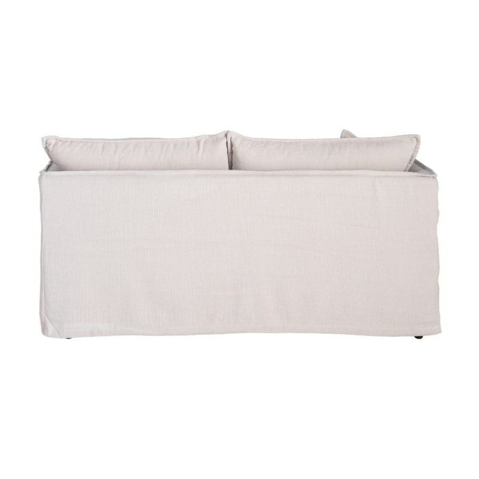 Canapea crem cu 2 locuri tapitată din stofă [4]