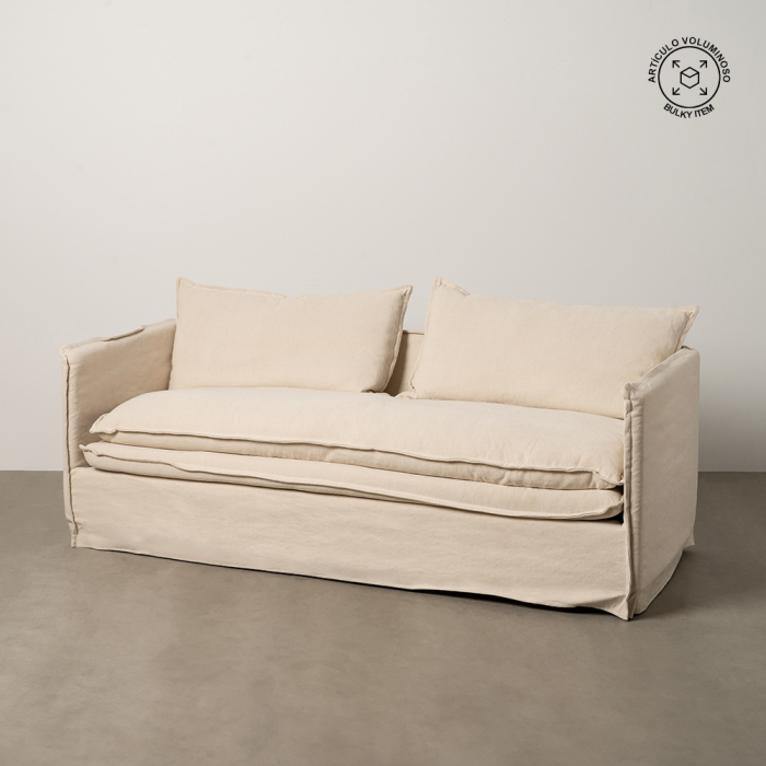 Canapea crem 3 locuri eleganta [1]