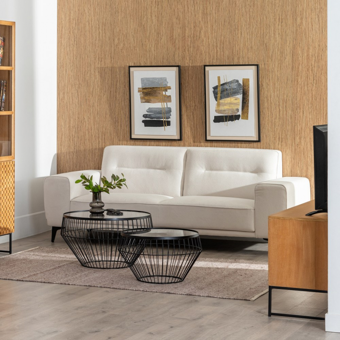 Canapea crem 3 locuri stabila [2]