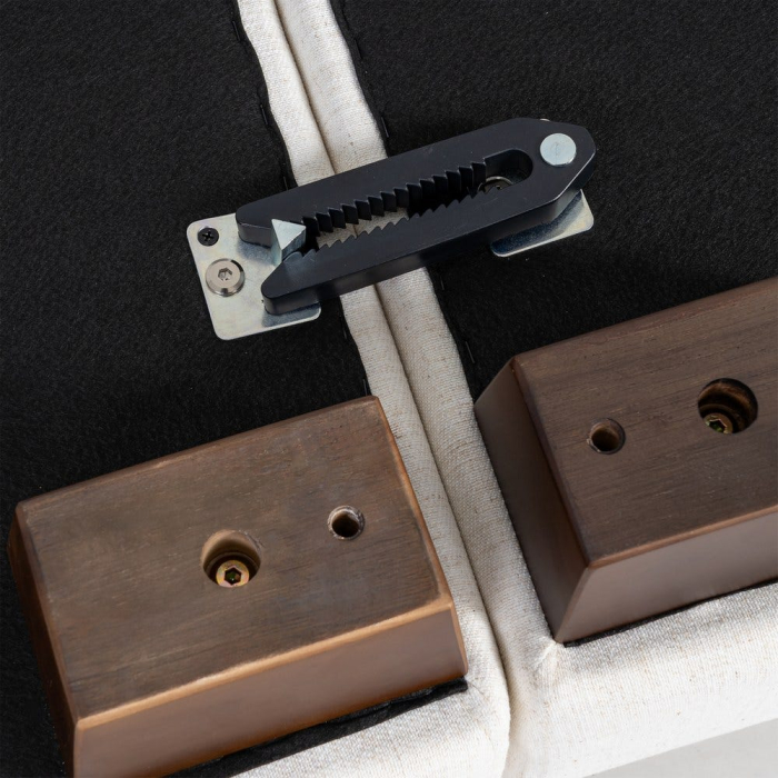 Canapea crem cu 4 locuri tapitată din stofă [12]