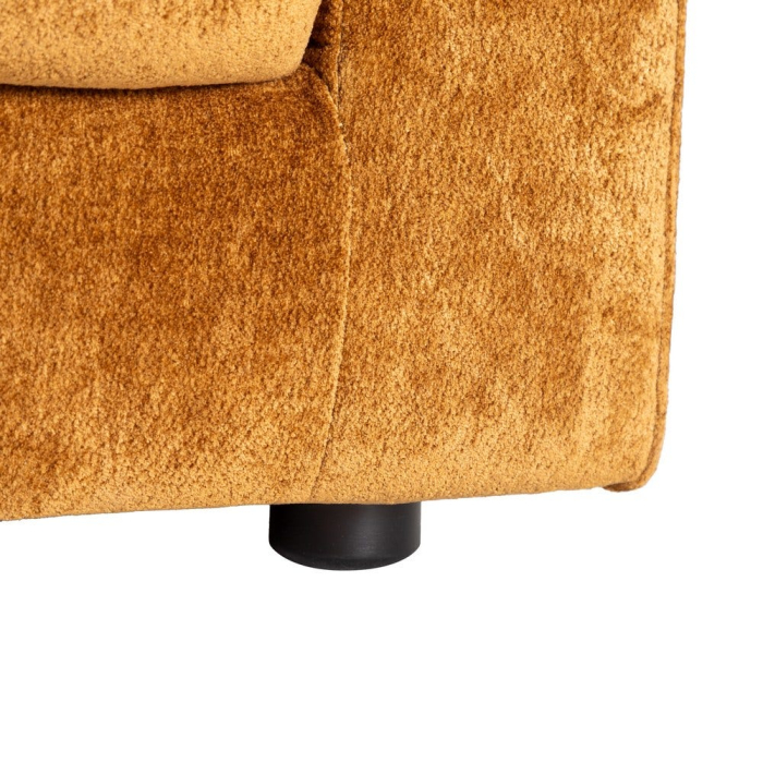 Canapea 2 locuri ocru – canapea din stofă modern minimalist [8]