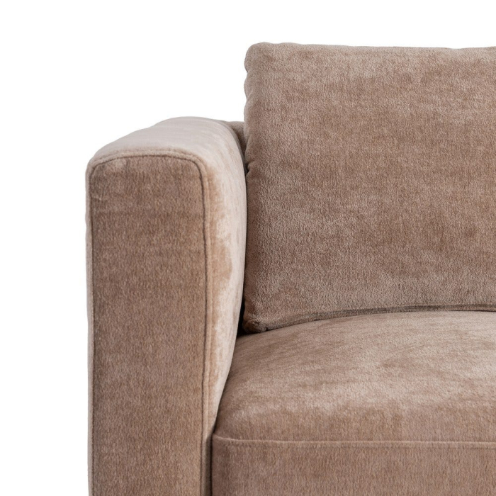 Canapea de 2 locuri din stofă de culoare taupe [9]