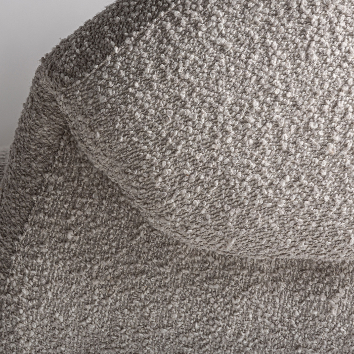 Canapea din lemn de ulm cu tapițerie bej Jacquard [7]