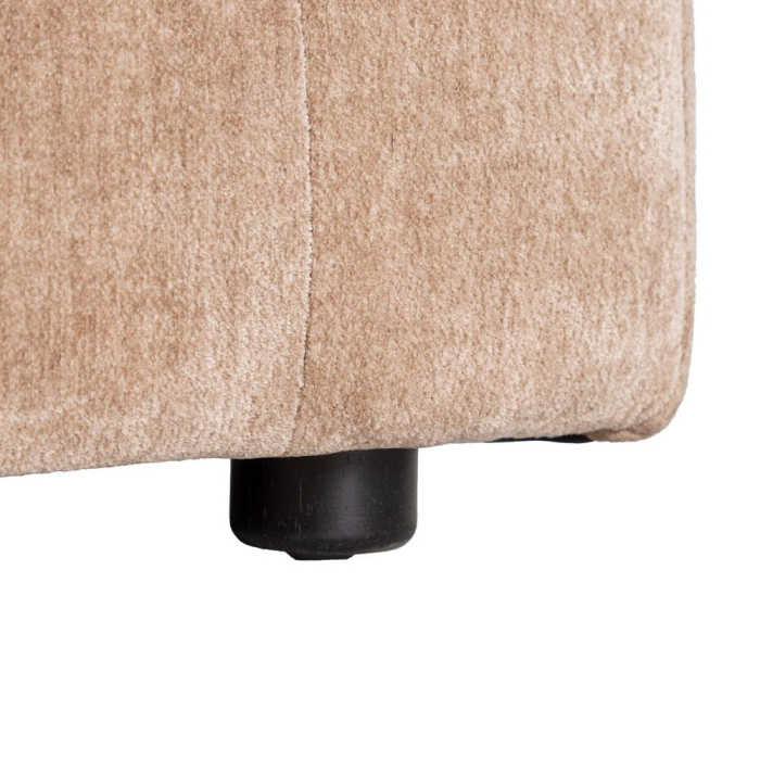 Canapea de 3 locuri din stofă de culoare taupe și în stil modern minimalist [8]