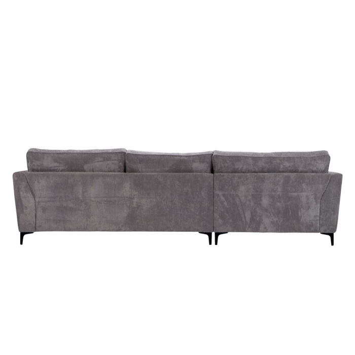 Canapea colt stanga gri 316x185x92 cm [4]