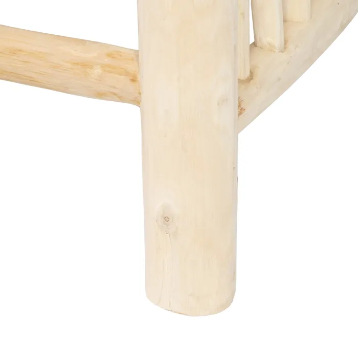 Canapea eleganta din lemn de tec cu doua locuri CreativDeco [8]