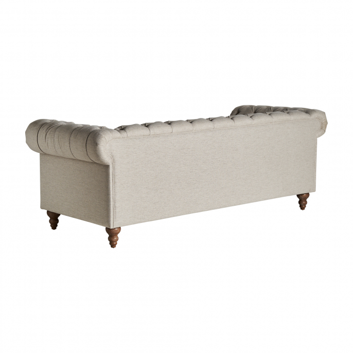 Canapea coloniala brad catifea gri|Canapele elegante [4]