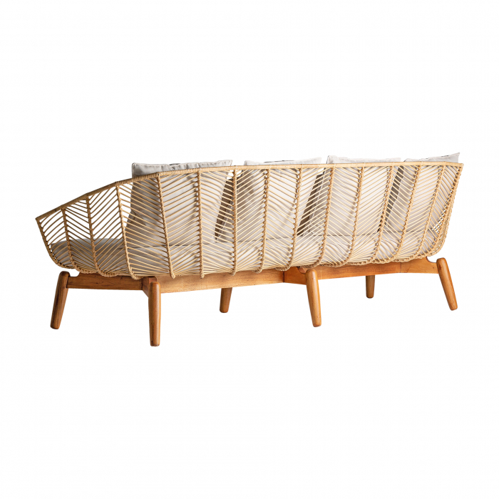 Canapea scandinava mahon ratan|Canapele confortabile [4]