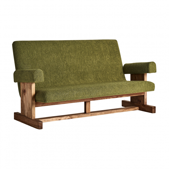 Canapea Art Deco lemn reciclat verde|Canapele eco [2]