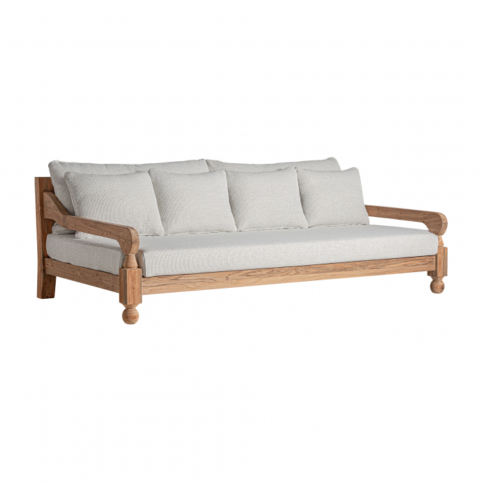 Canapea coloniala lemn tec reciclat|Canapele elegante [2]