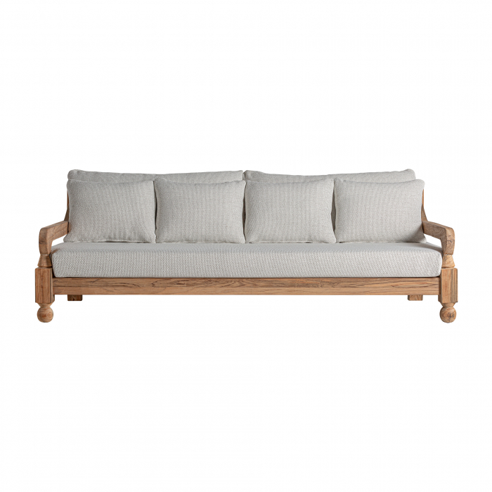 Canapea coloniala lemn tec reciclat|Canapele elegante [1]