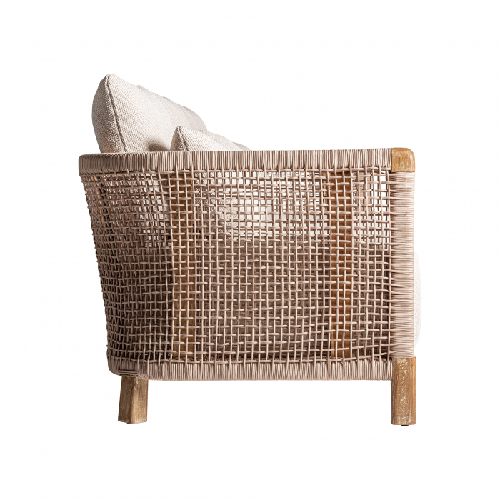 Canapea exteior boho lemn tec reciclat|Canapele sustenabile [3]