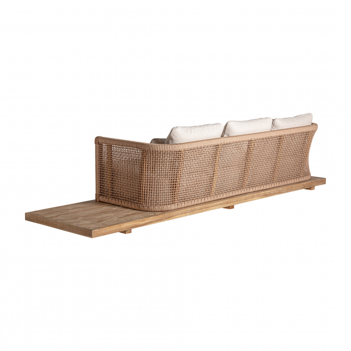 Canapea boho lemn tec reciclat|Canapele sustenabile [4]
