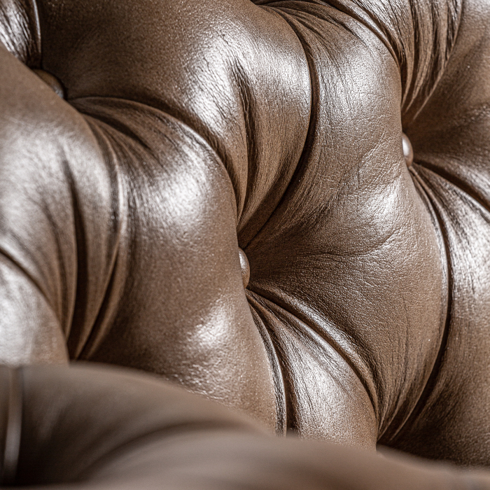 Canapea vintage piele camel | Canapele confortabile living [8]