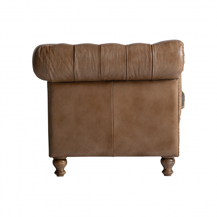 Canapea vintage piele camel | Canapele confortabile living [3]