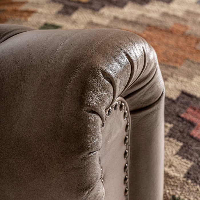 Canapea vintage piele camel | Canapele confortabile living [5]