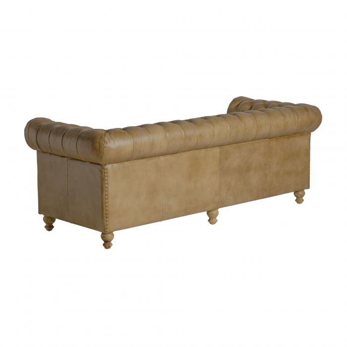 Canapea vintage piele maro | Canapele confortabile [4]