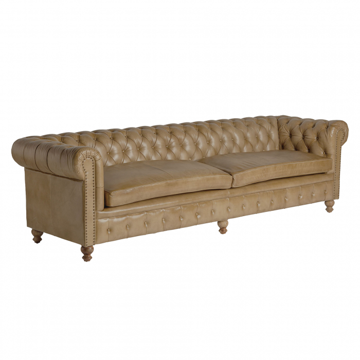 Canapea vintage piele maro | Canapele luxoase [2]