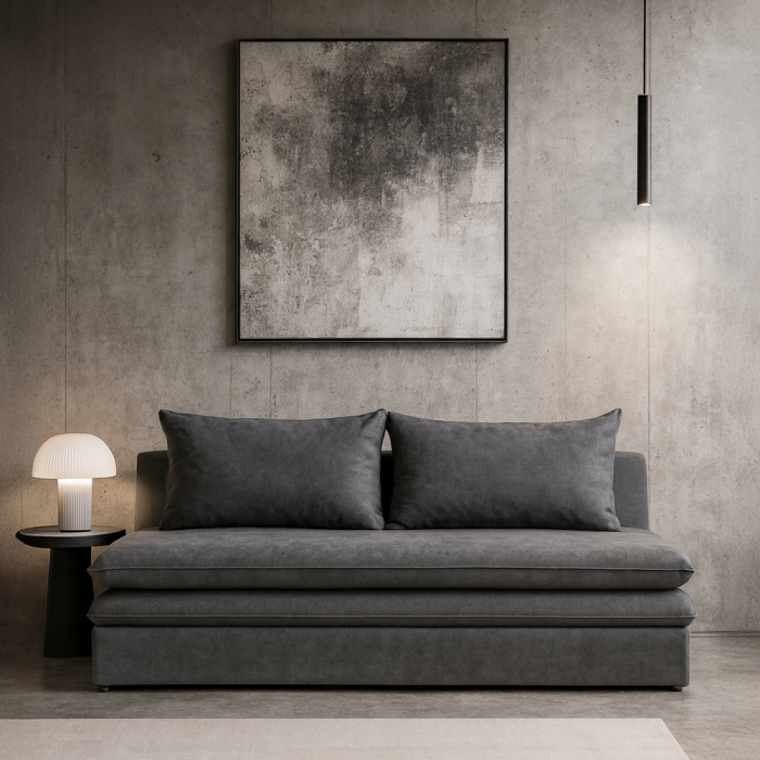 Canapea extensibila antracit Girasole - design modern [2]