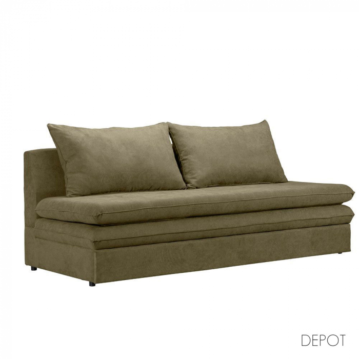 Canapea extensibila kaki Girasole - design modern [1]