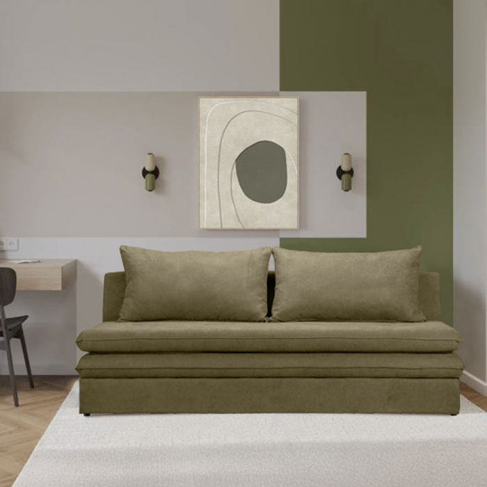 Canapea extensibila kaki Girasole - design modern [2]