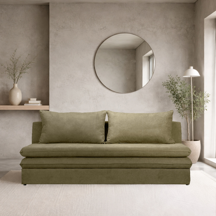 Canapea extensibila kaki Girasole - design modern [2]