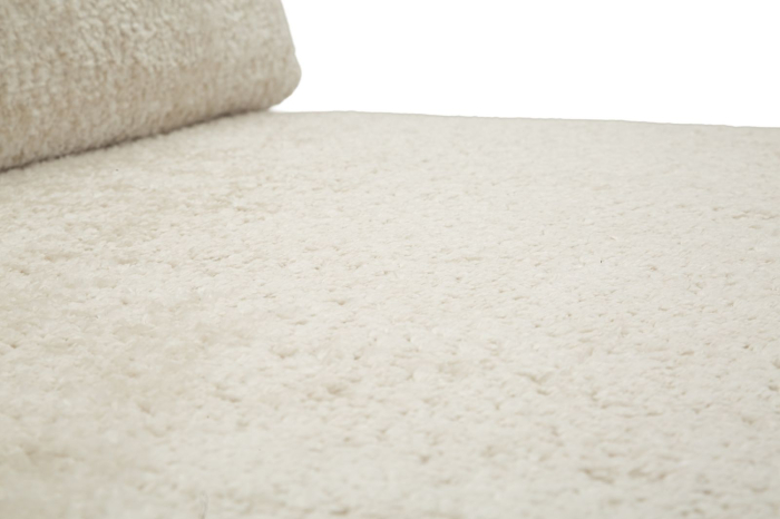 Canapea extensibila alba stofa boucle 150 cm [7]