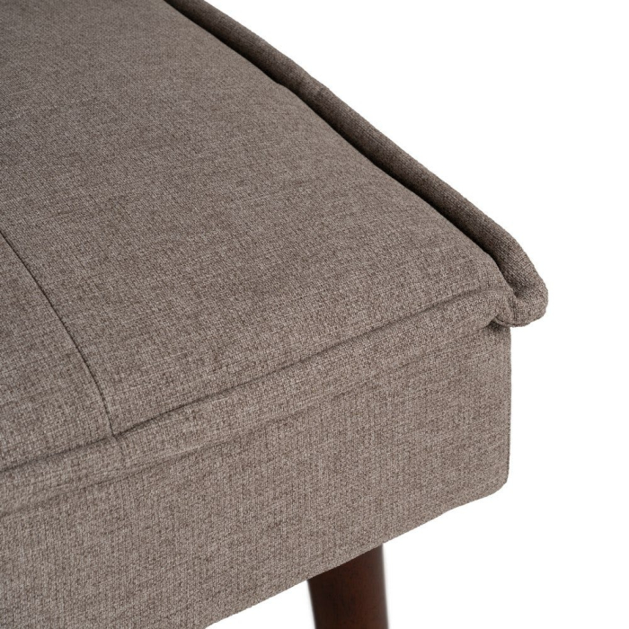 Canapea extensibilă bej din stofă chenille [10]