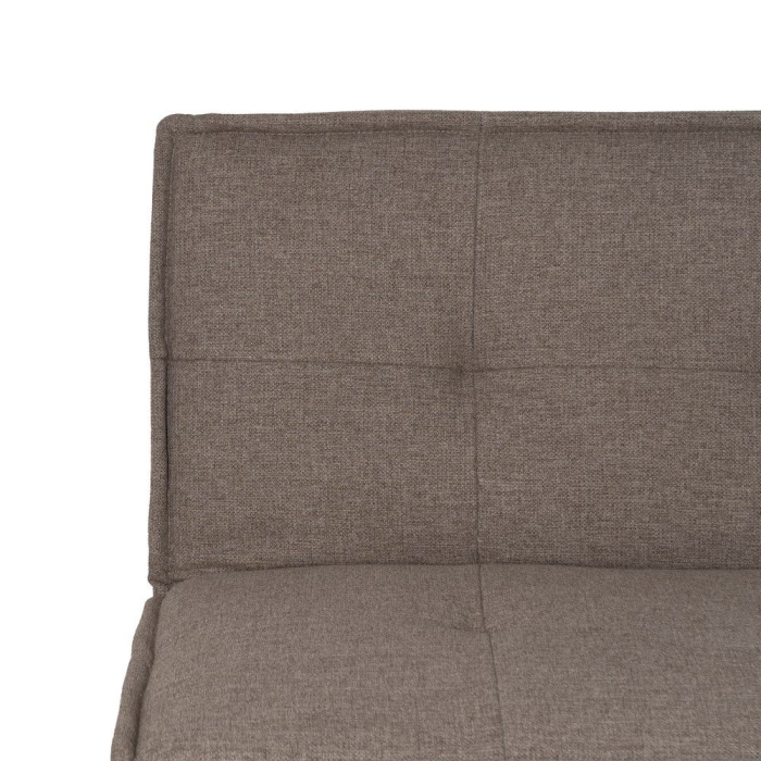 Canapea extensibilă bej din stofă chenille [9]