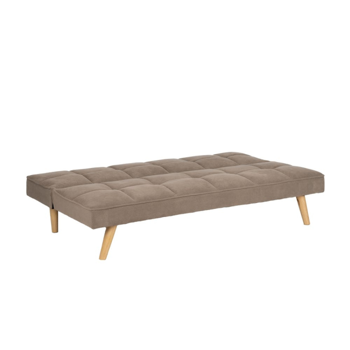 Canapea extensibilă bej taupe din stofă [3]