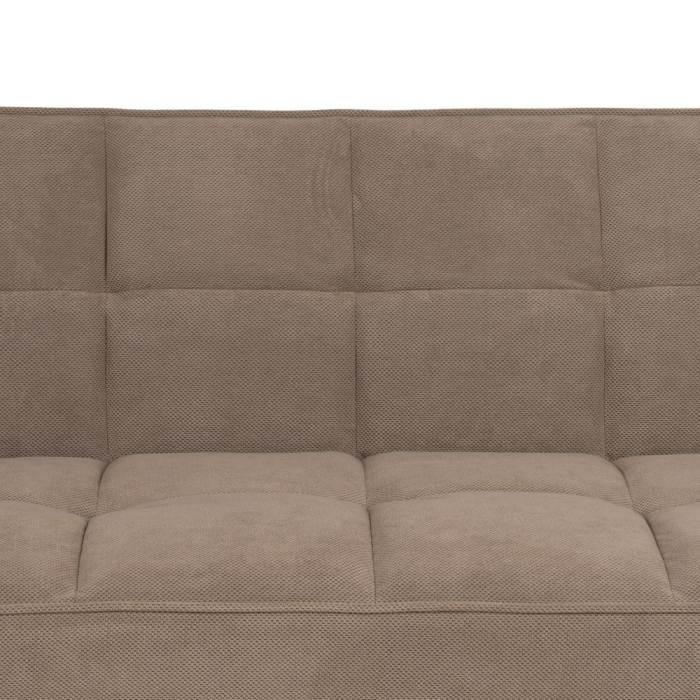 Canapea extensibilă bej taupe din stofă [12]