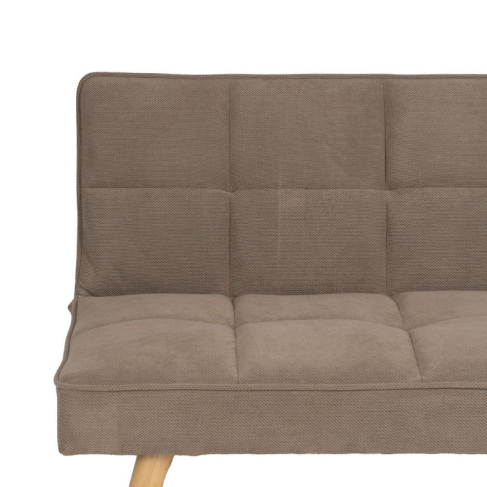 Canapea extensibilă bej taupe din stofă [9]