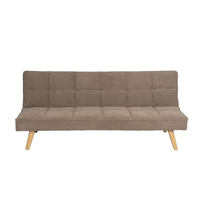 Canapea extensibilă bej taupe din stofă [4]