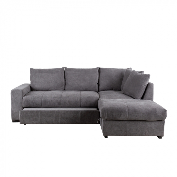 Canapea extensibilă colțar dreapta gri stone Bill [6]