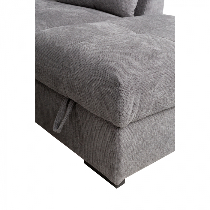 Canapea extensibilă colțar dreapta gri stone Bill [14]