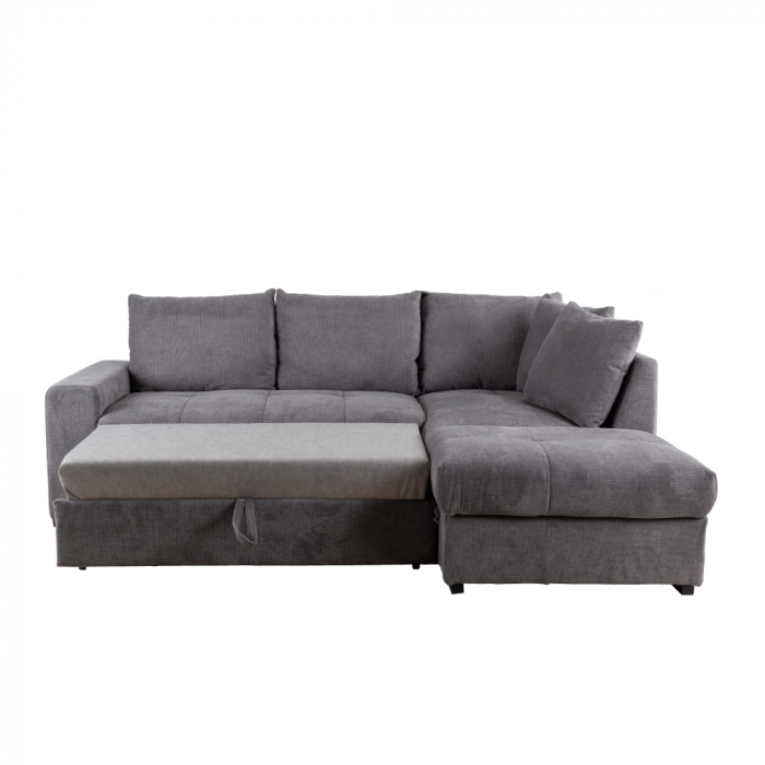 Canapea extensibilă colțar dreapta gri stone Bill [8]